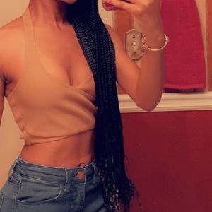 2 piece tan skirt set